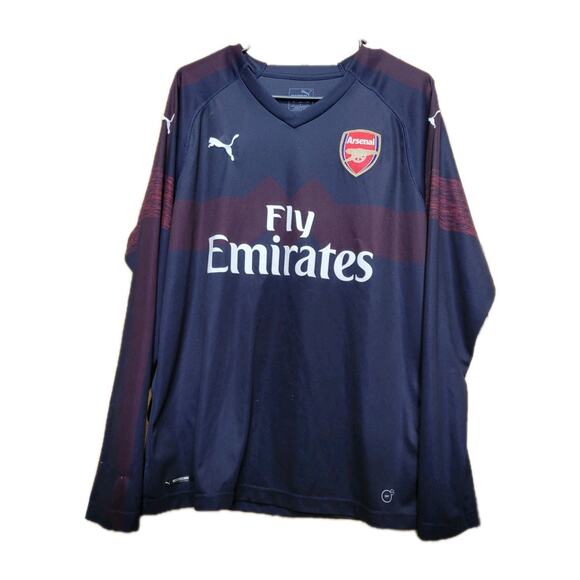 Puma Arsenal 18/19 Season Away Football Soccer Jersey Adult Large Navy - Picture 1 of 11